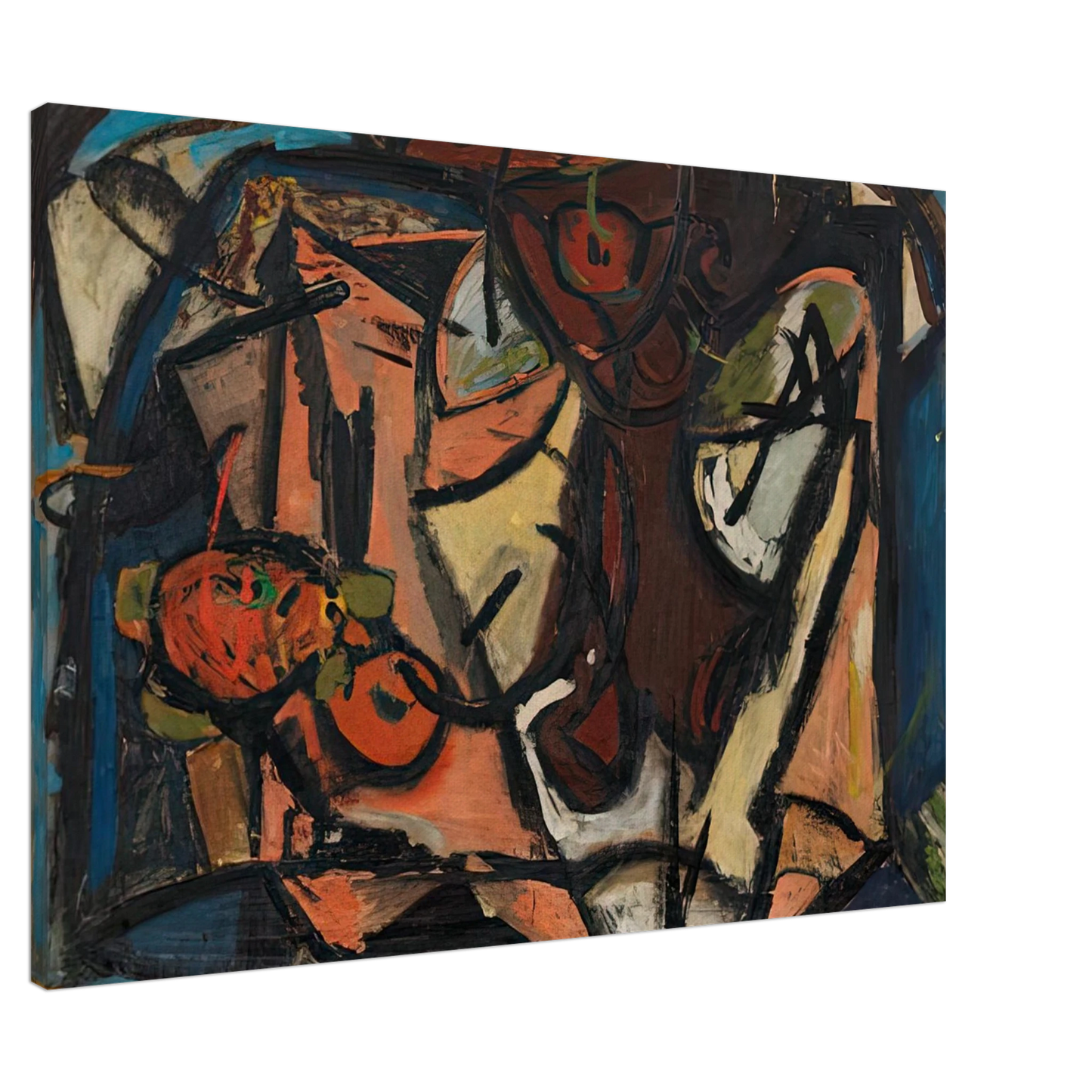 Helen Frankenthaler - Still Life, 1948- Wall Art - 60x80 cm / 24x32 inches - Premium Wooden Framed Poster With Fine Art Paper - Black frame