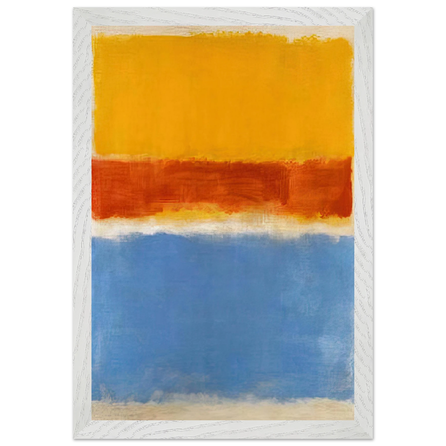 Mark Rothko - Untitled Yellow, Red and Blue - 1953 Wall Art - 30x40 cm / 12x16 inches - Premium Wooden Framed Poster With Fine Art Paper-canvas - Wood frame