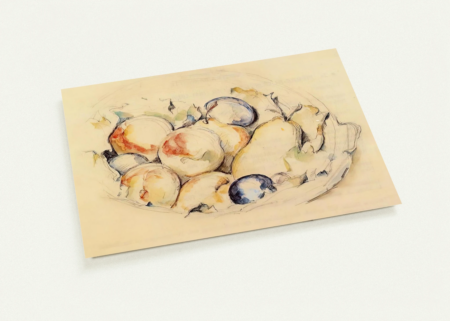 Fruits By Paul Cézanne Pack of 10 Post Cards | Paul Cézanne Post Cards | A6 (10.5 x 14.8 cm) - 4.1 x 5.8 inches