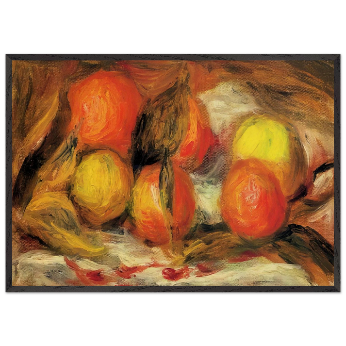 STILL LIFE N10 - Pierre-Auguste Renoir 70x100 cm / 28x40 inches Framed Art Print – Black Wooden Frame