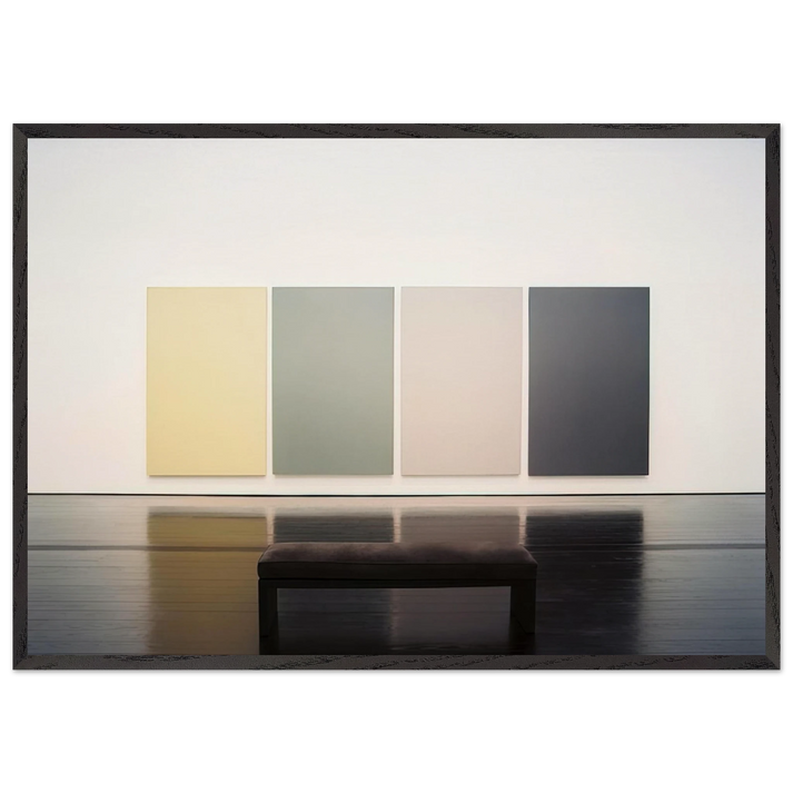 The Seasons - 1975 - Brice Marden 70x100 cm / 28x40 inches Framed Art Print – Black Wooden Frame