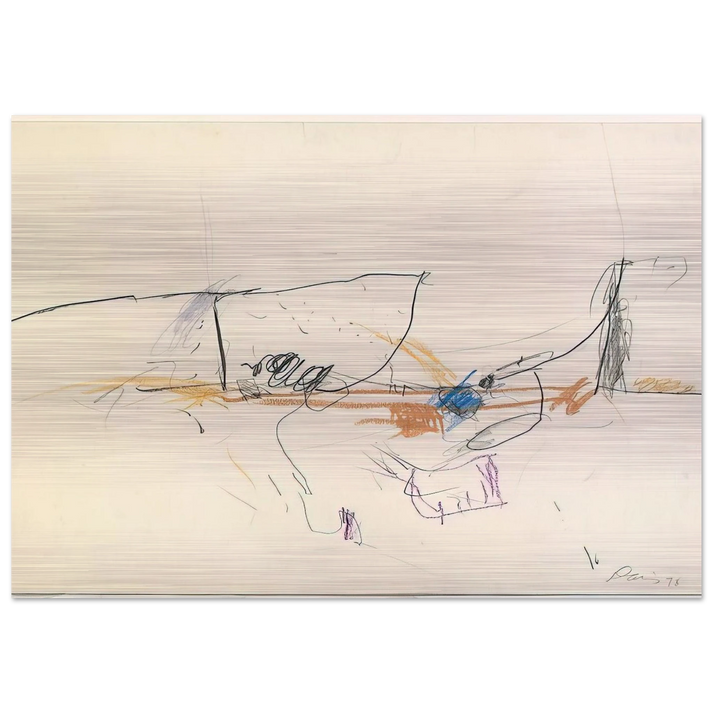 Jumping Jack - 1978 - Gene Davis Brushed Aluminum Print - 70x100 cm / 28x40 inches | Gene Davis Aluminum Print | Gene Davis Prints