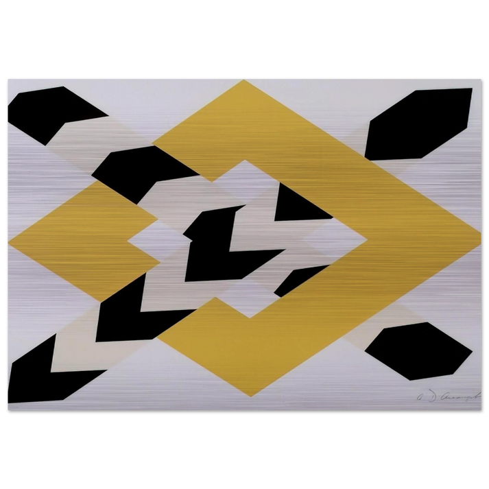 Constellation - 1971 - Allan D Arcangelo Brushed Aluminum Print - 70x100 cm / 28x40 inches | Allan D Arcangelo Aluminum Print | Allan D Arcangelo Prints