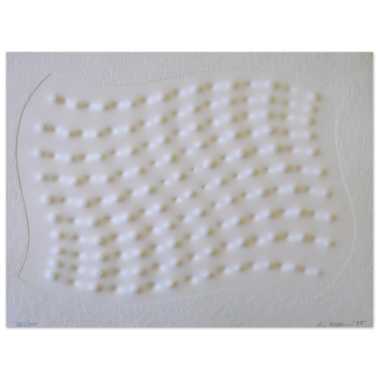 Enrico Castellani - Superficie III - 1995 Fine Art Poster - Default Title