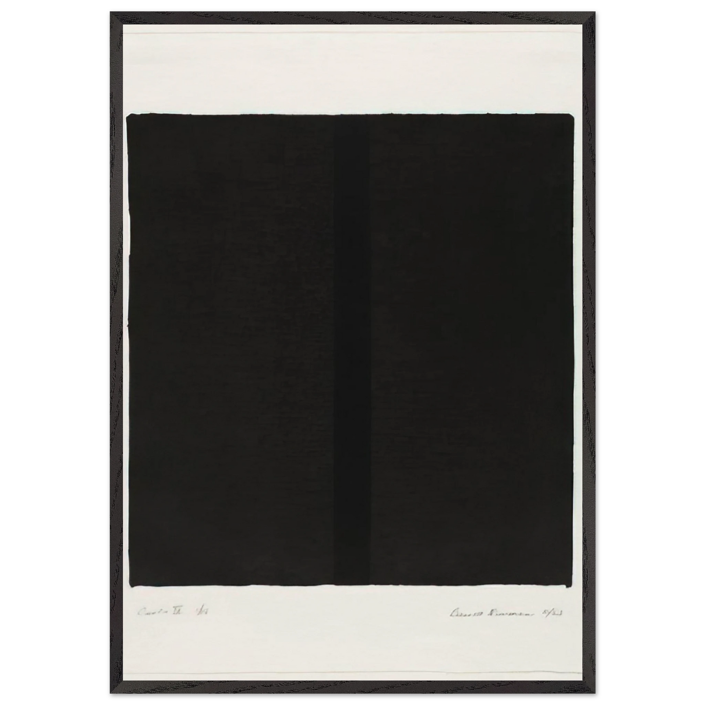 Canto IV - Barnett Newman Framed Art Print – Black Wooden Frame - Default Title - -Framed Art Print