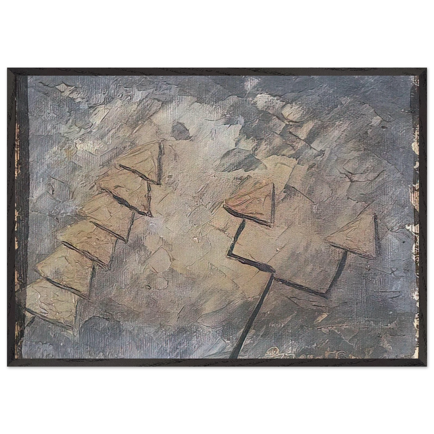 Untitled No 21 - 1947 - Forrest Bess Framed Art Print – Black Wooden Frame - Default Title - -Framed Art Print