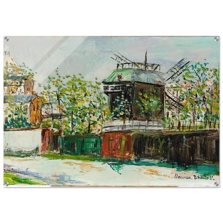 MOULIN DE LA GALETTE 4 - Maurice Utrillo Acrylic Print - 70x100 cm / 28x40″ inches