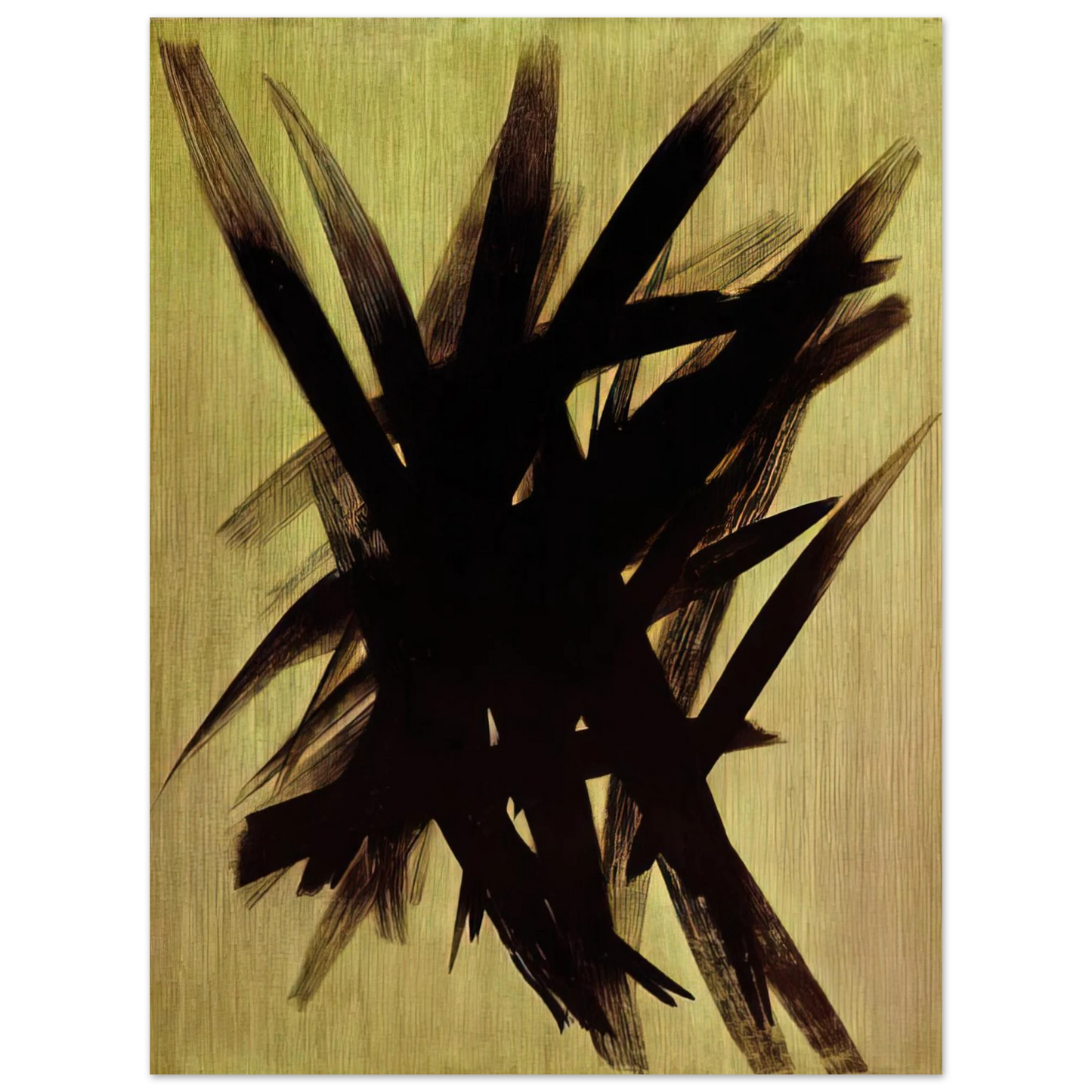 Hans Hartung - Untitled T1955-23 - 1955 Fine Art Poster - Default Title