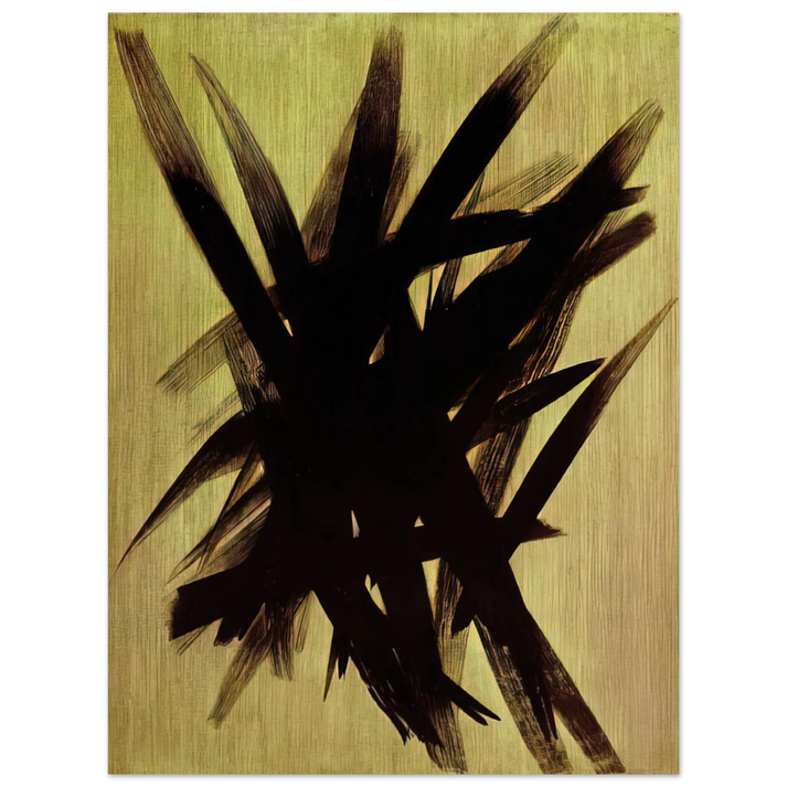Hans Hartung - Untitled T1955-23 - 1955 75x100 cm / 30x40inches Fine Art Poster