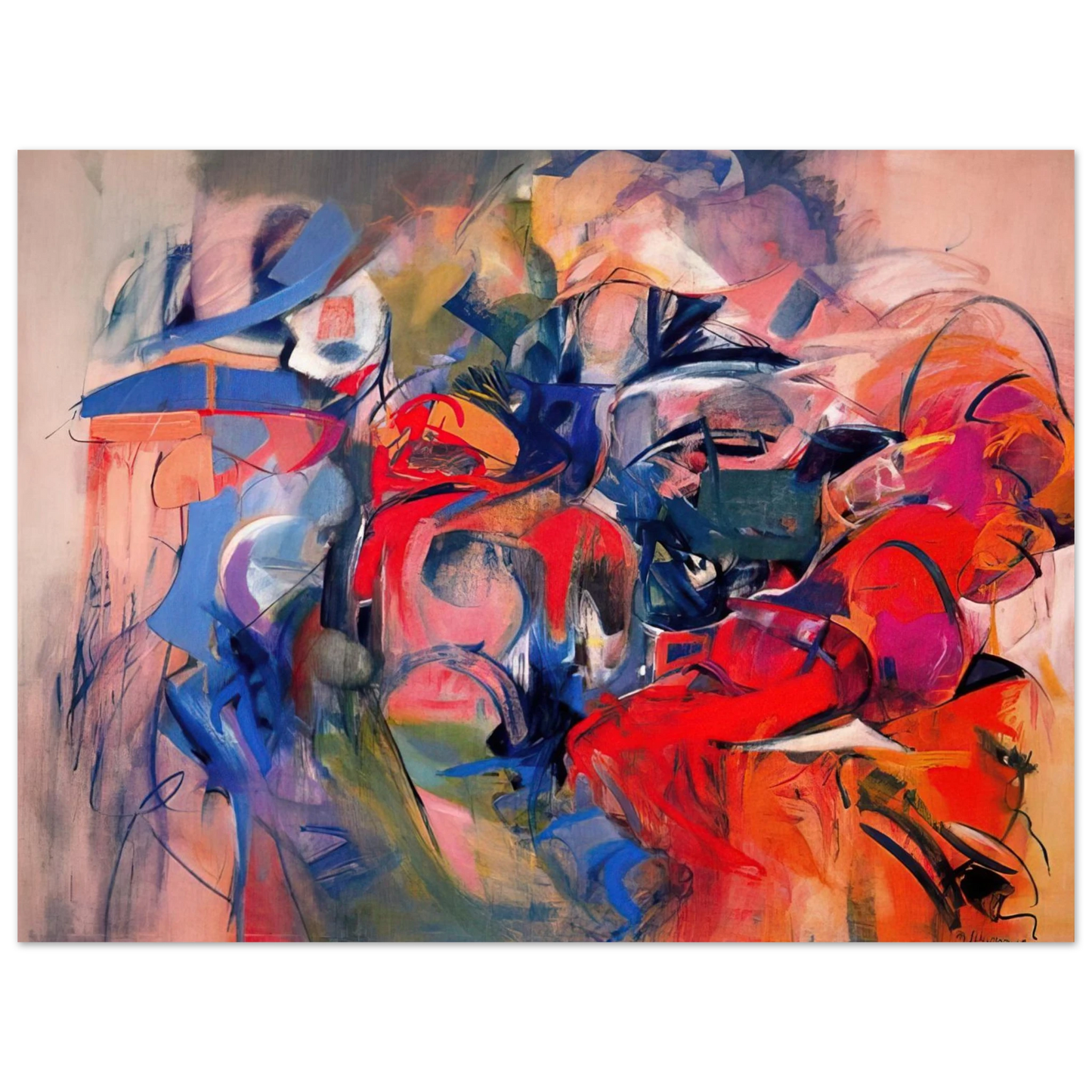 Miriam Schapiro - Fanfare - 1968 Fine Art Poster - Default Title