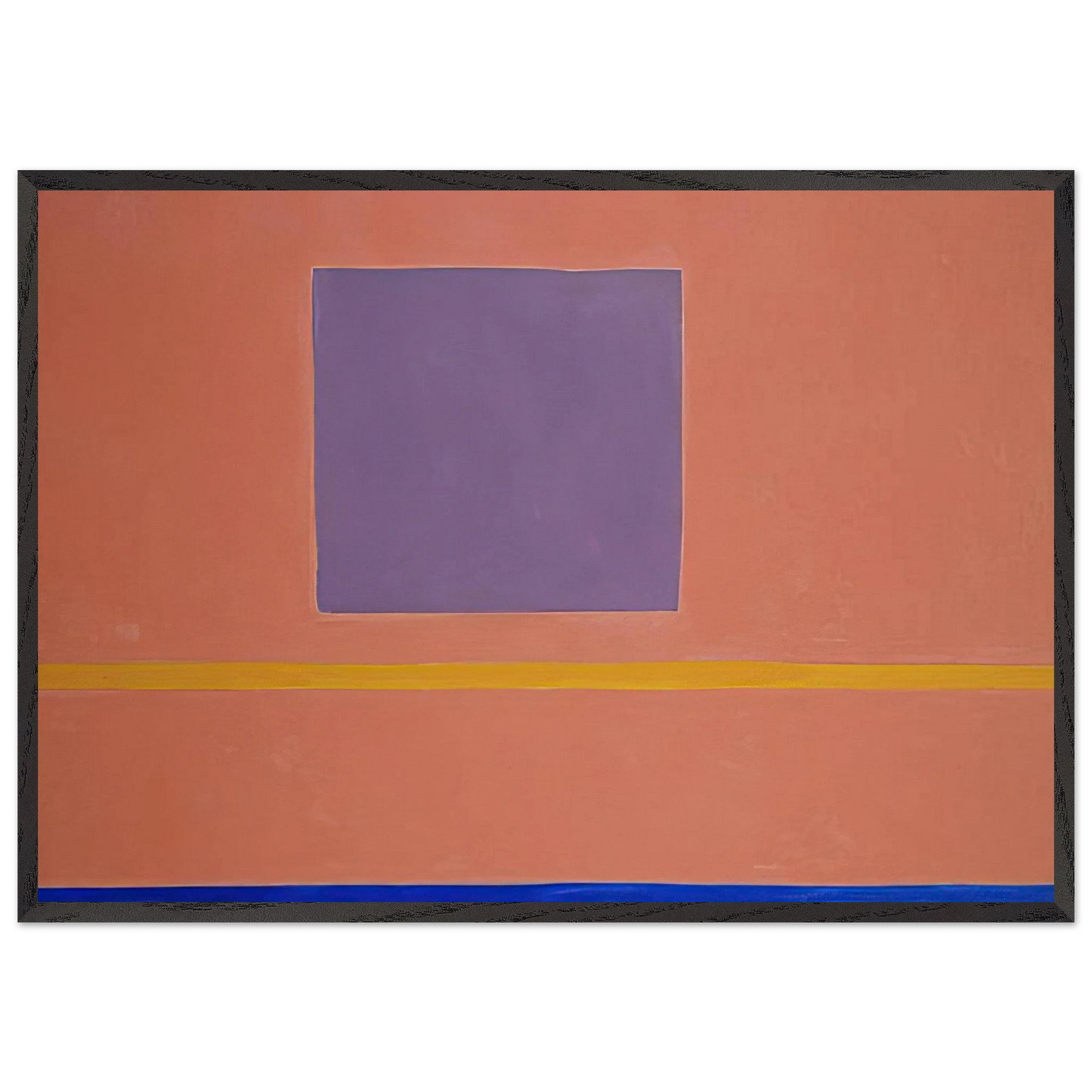 Olivet Sun-Box II - 1967 - Theodoros Stamos 70x100 cm / 28x40 inches Framed Art Print – Black Wooden Frame