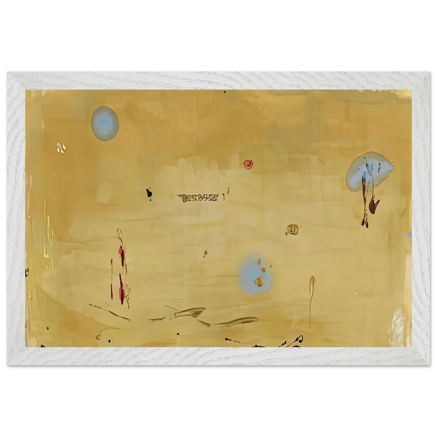 Helen Frankenthaler - Brother Angel, 1983- Wall Art - 30x40 cm / 12x16 inches - Premium Wooden Framed Poster With Fine Art Paper - Black frame