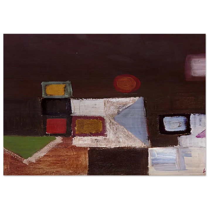 UNTITLED 1948 - Victor Pasmore Brushed Aluminum Print - 70x100 cm / 28x40 inches | Victor Pasmore Aluminum Print | Victor Pasmore Prints