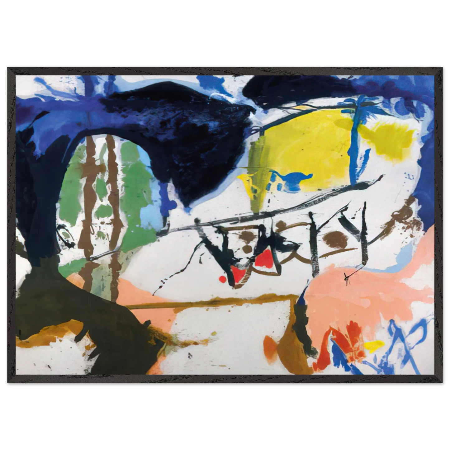Helen Frankenthaler - Acres - 1959 Wall art - 60x80 cm / 24x32 inches - Fine Art Poster - -