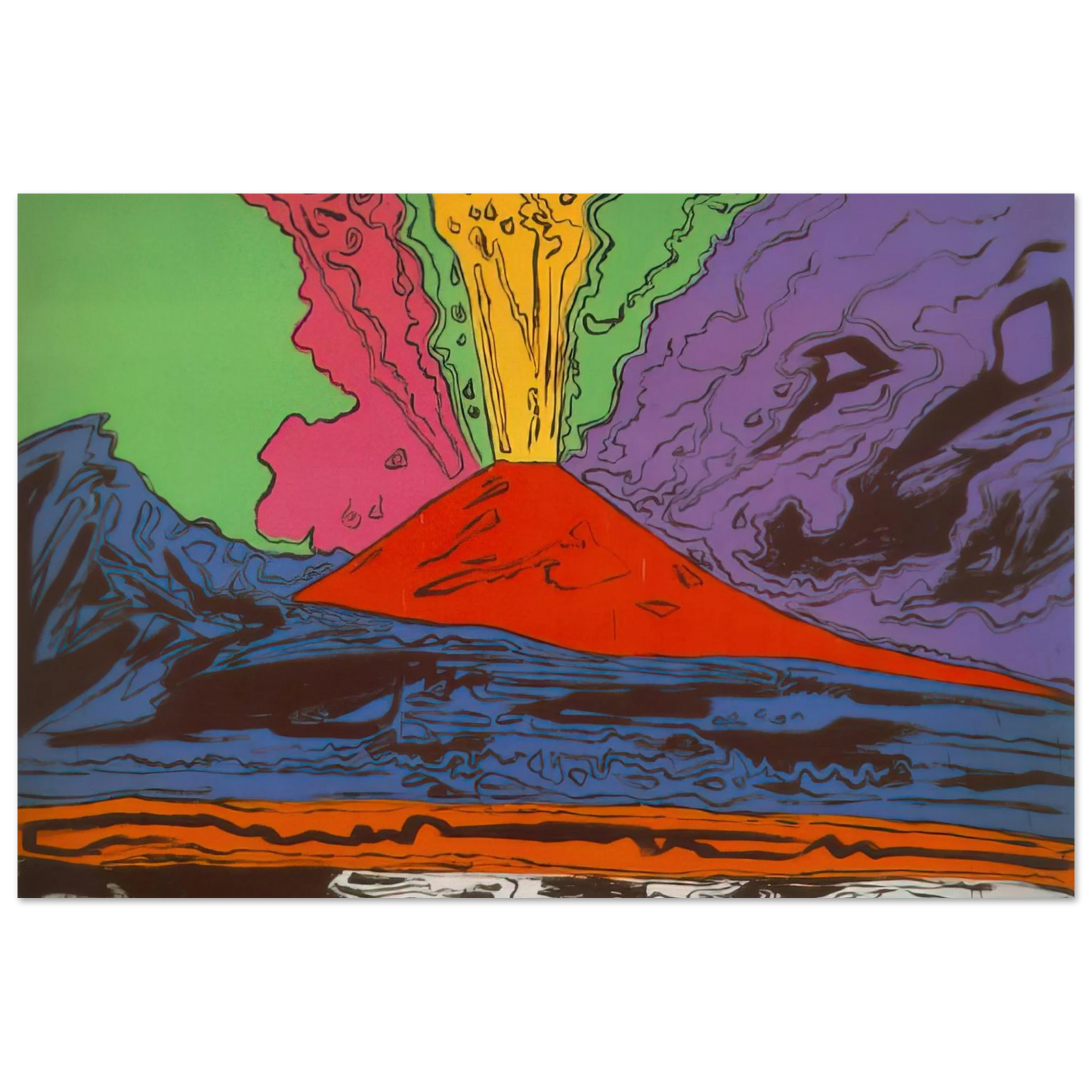 Andy Warhol - Vesuvius Fine Art Poster - 75x100 cm / 30x40 inches