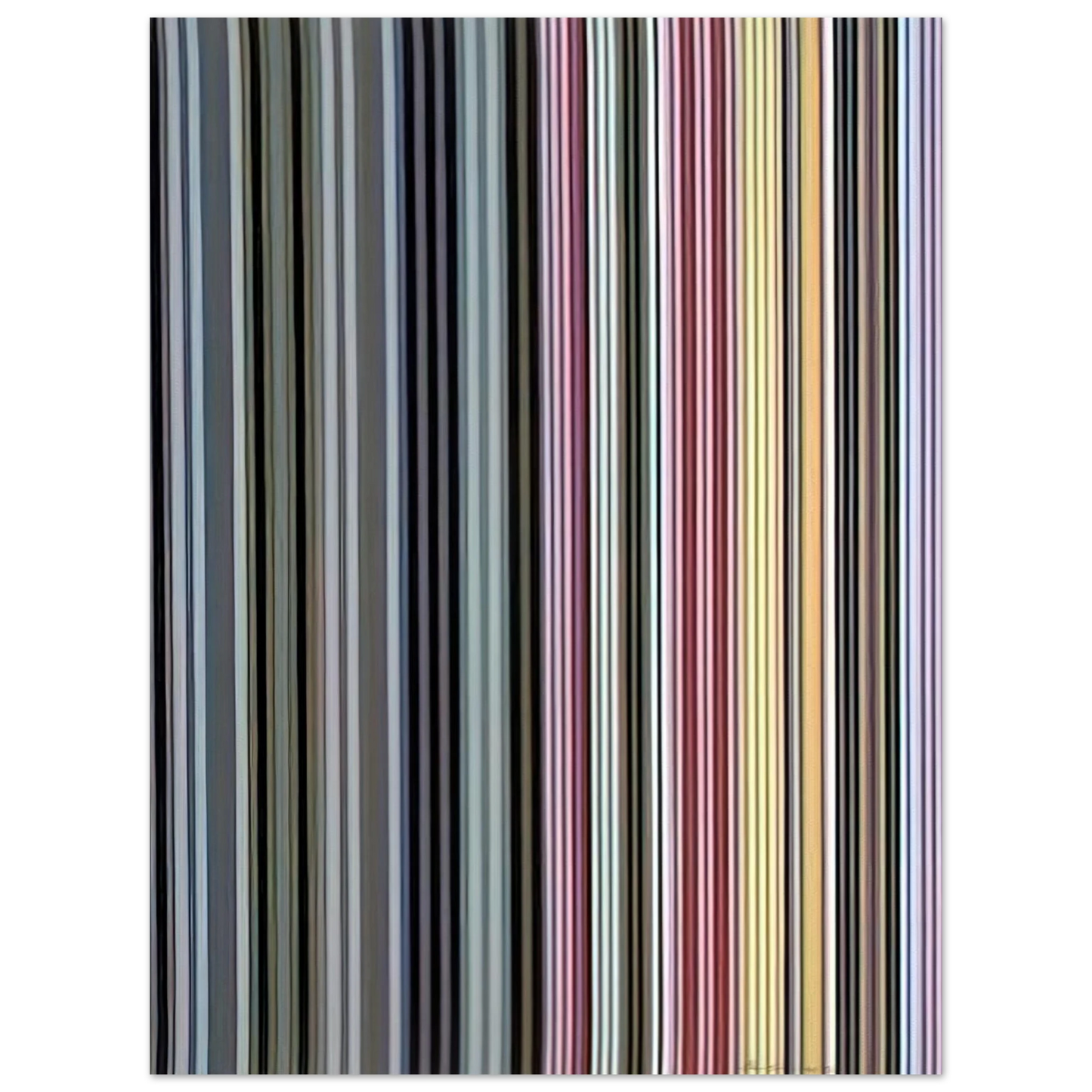 Gene Davis - Alice Tully Hall Sampler - 1961 Fine Art Poster - Default Title