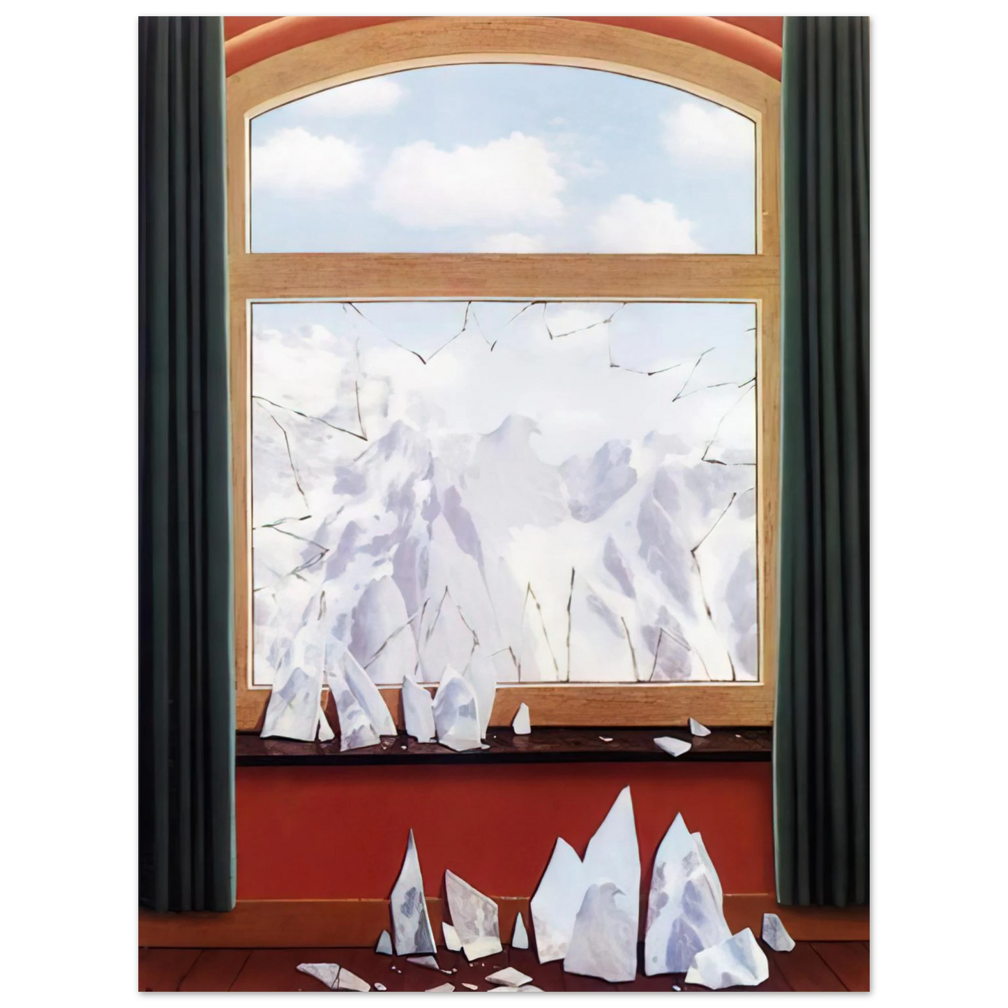 Rene Magritte - THE DOMAIN OF ARNHEIM 1949 Fine Art Poster - Default Title