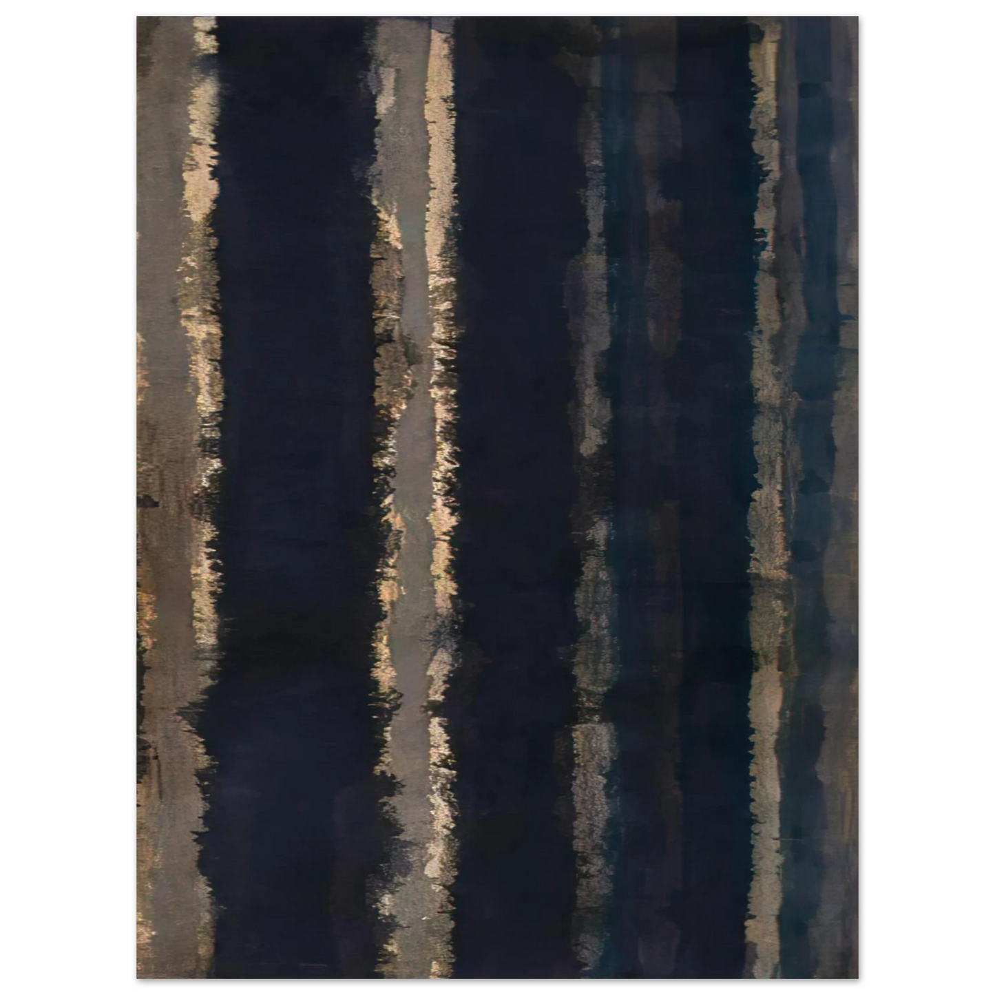 Yun Hyong-keun - Burnt Umber and Ultramarine - 1978 Fine Art Poster - Default Title