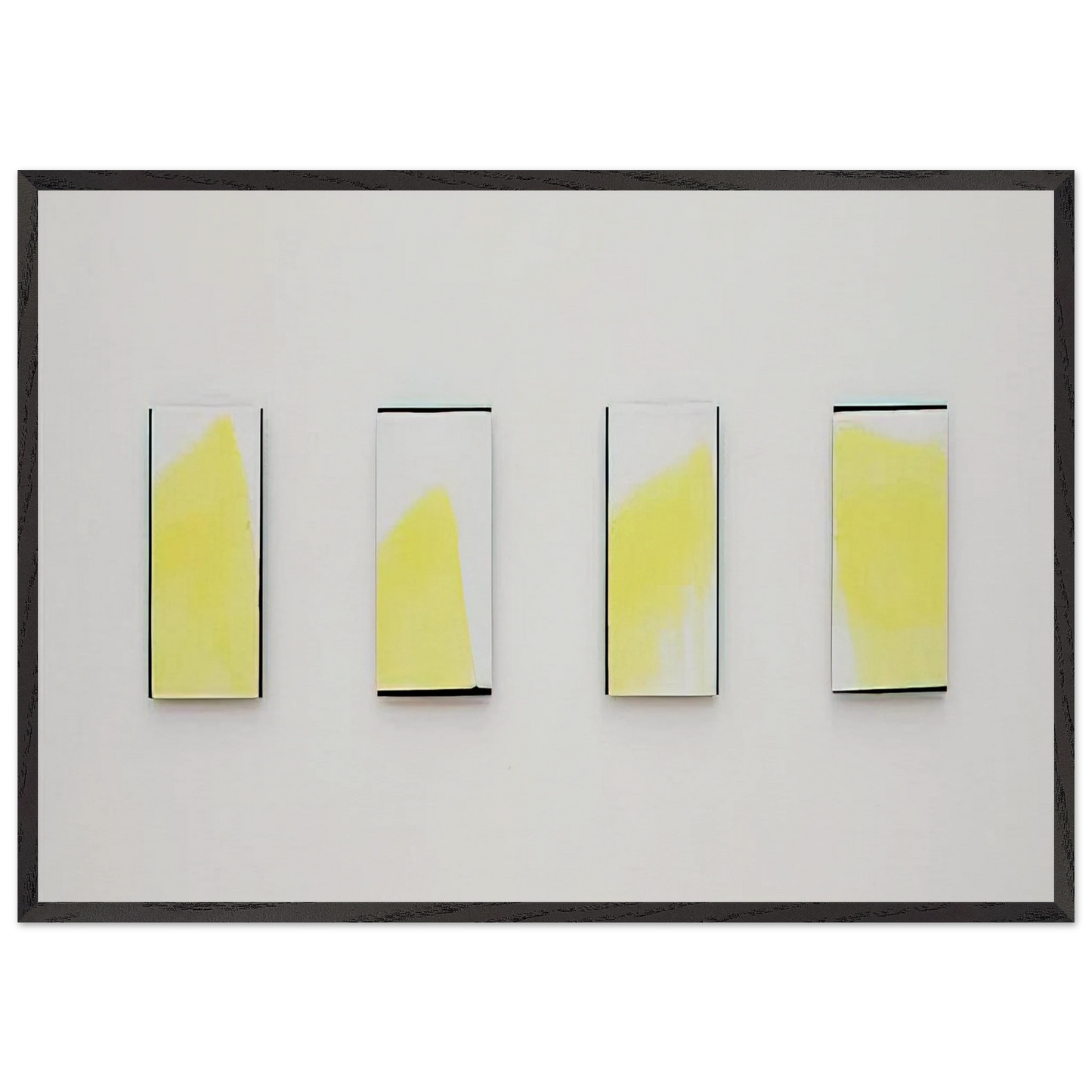 Ohne Titel - 1977 - Blinky Palermo 70x100 cm / 28x40 inches Framed Art Print – Black Wooden Frame