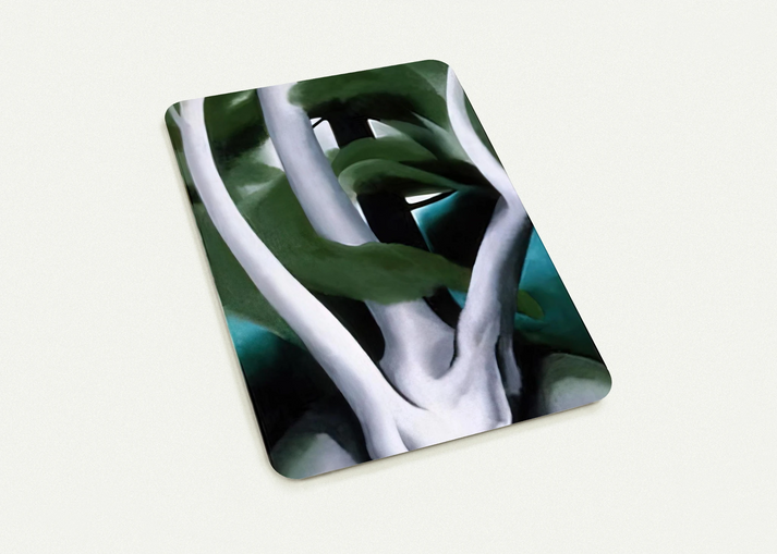 Birch and Pine Tree No. 1 By Georgia O'Keeffe Pack of 10 Post Cards | Georgia O'Keeffe Post Cards | A6 (10.5 x 14.8 cm) - 4.1 x 5.8 inches