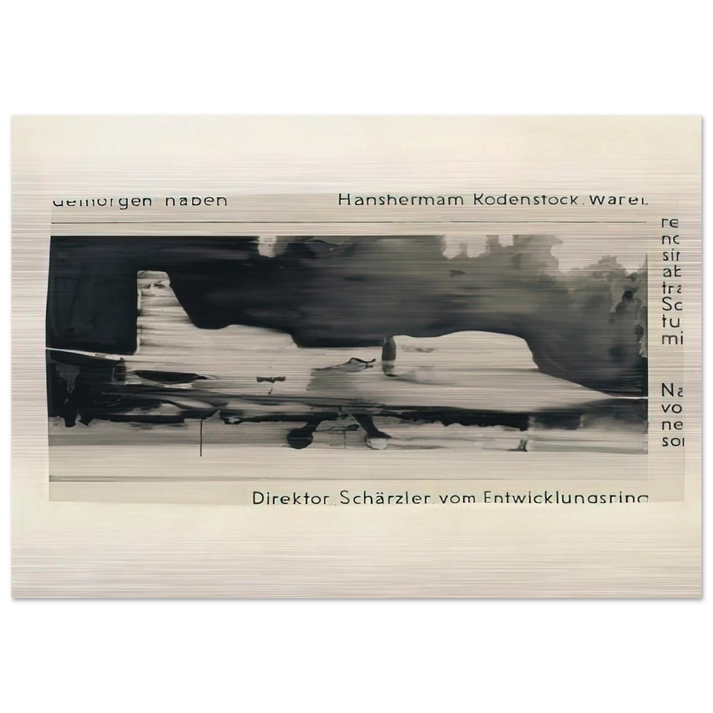 SCHARZLER 1964 - Gerhard Richter Brushed Aluminum Print - 70x100 cm / 28x40 inches | Gerhard Richter Aluminum Print | Gerhard Richter Prints
