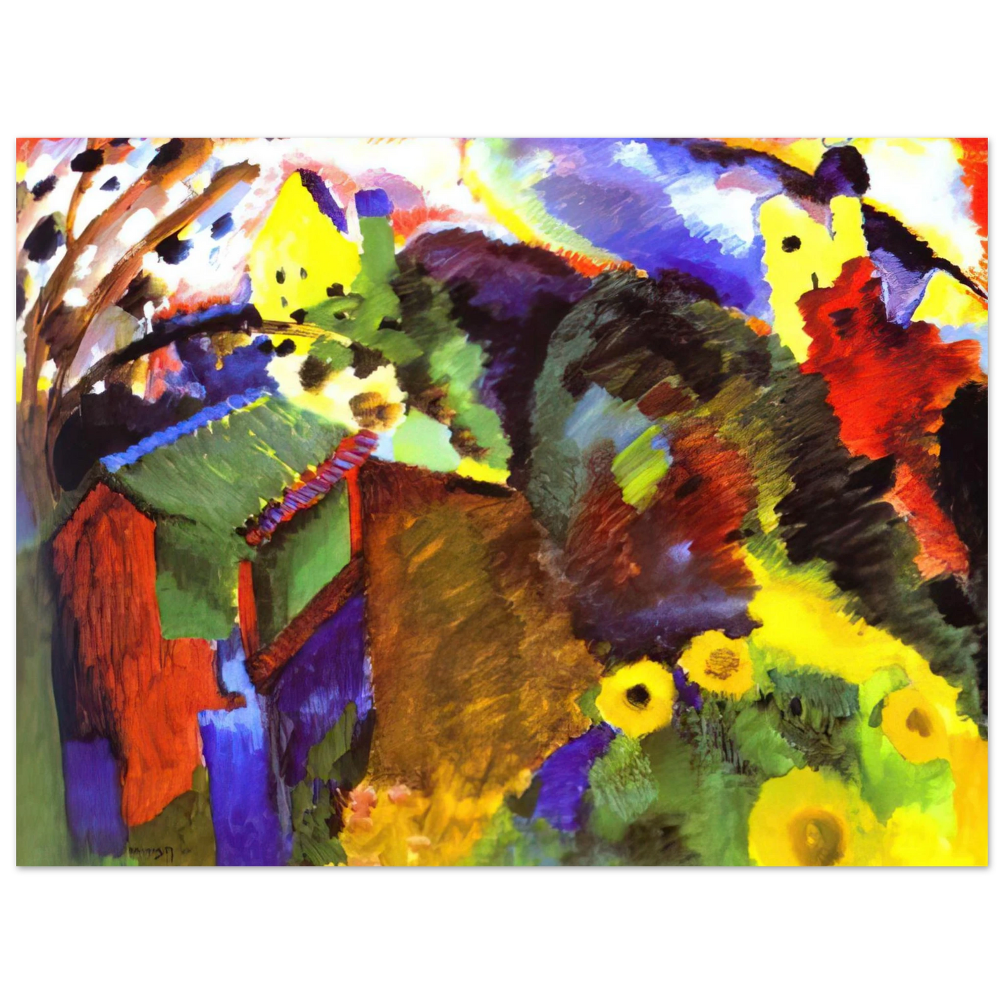 Wassily Kandinsky - MURNAU GARDEN 1910 Fine Art Poster - Default Title