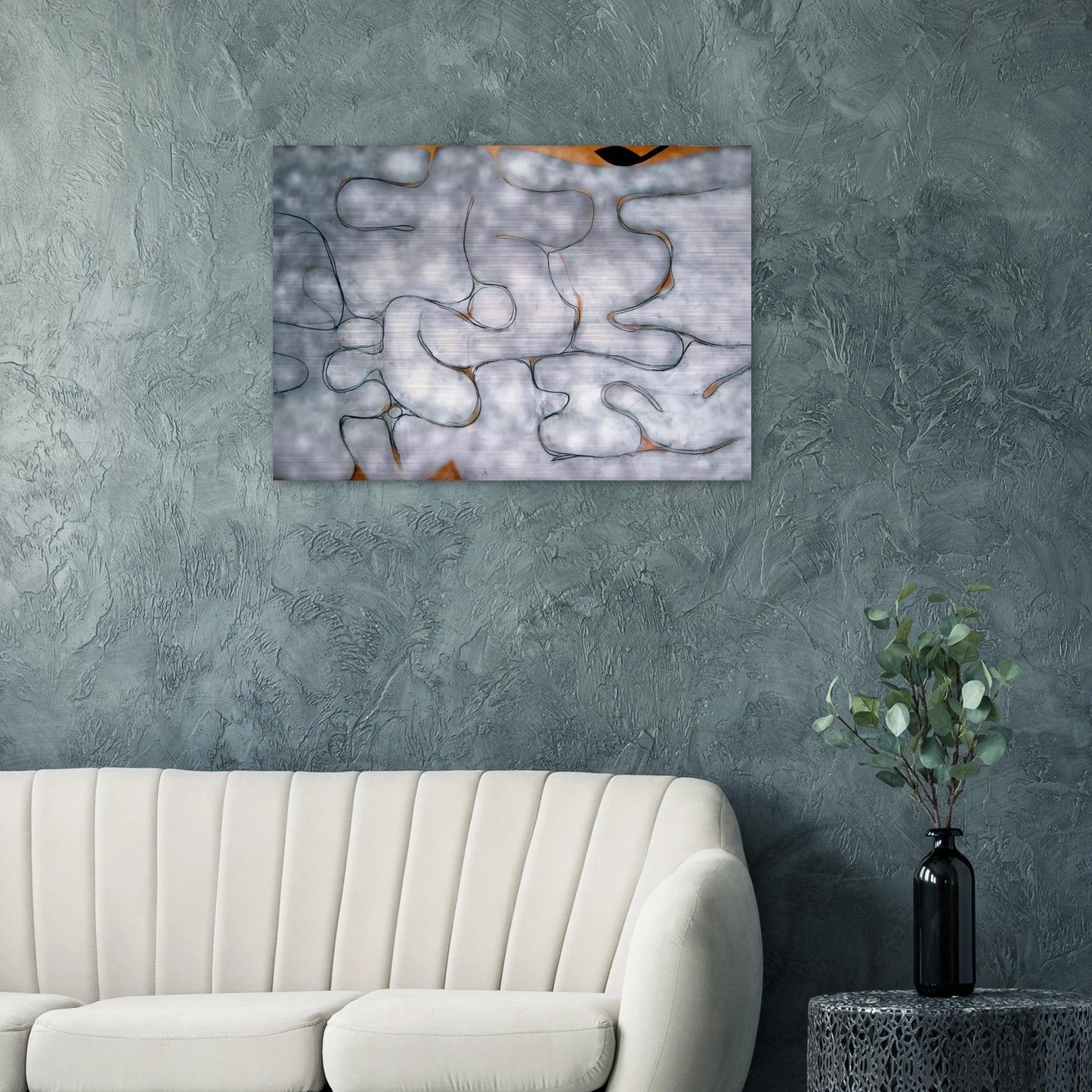 GREY SYMPHONY 1975 - Victor Pasmore Brushed Aluminum Print - 70x100 cm / 28x40 inches | Victor Pasmore Aluminum Print | Victor Pasmore Prints