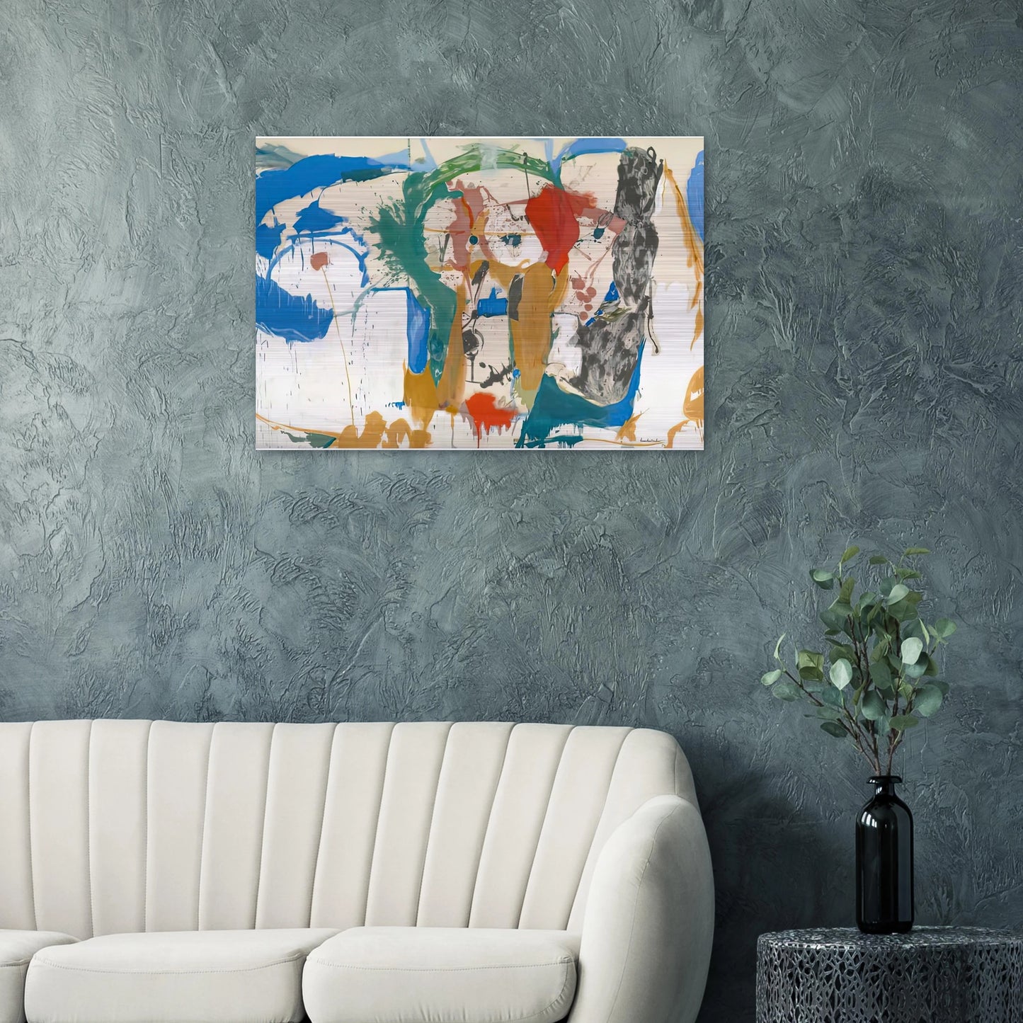 Madridscape, 1959- - Helen Frankenthaler Brushed Aluminum Print - 70x100 cm / 28x40 inches | Helen Frankenthaler Aluminum Print | Helen Frankenthaler Prints