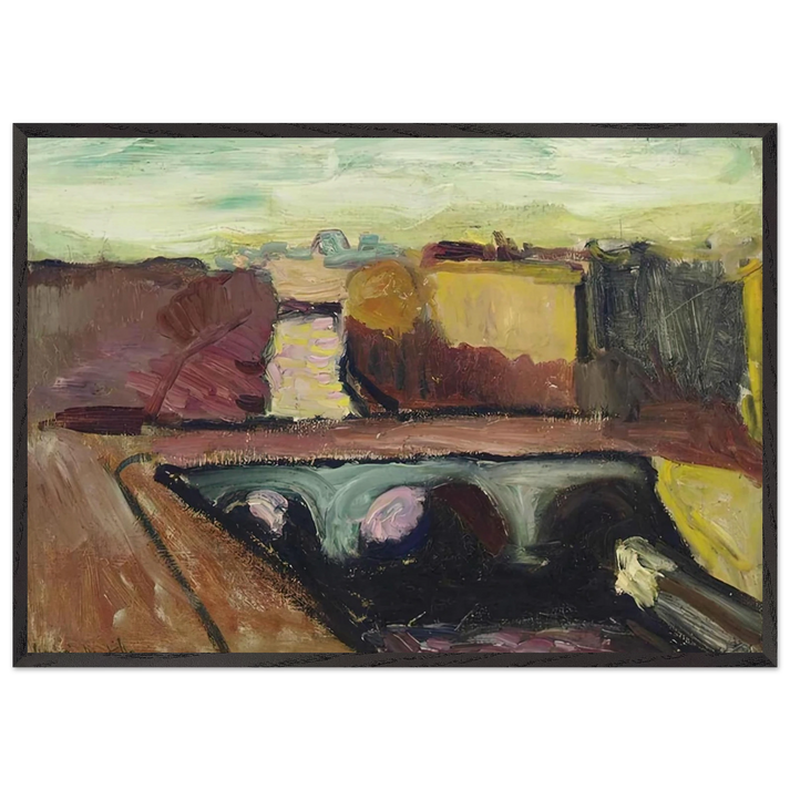 VUE DE LA SEINE LE PONT SAINT MICHEL 1904 - Henri Matisse 70x100 cm / 28x40 inches Framed Art Print – Black Wooden Frame