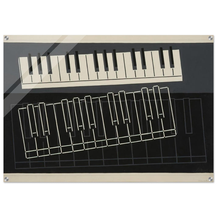 PIANO KEYS 1932 - Josef Albers Acrylic Print - 70x100 cm / 28x40″ inches