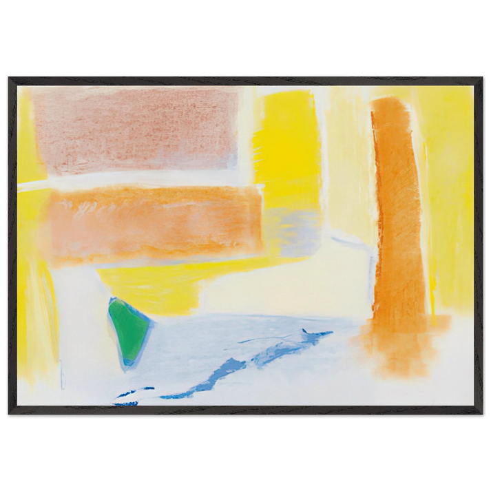 UNTITLED 1996 - Esteban Vicente 70x100 cm / 28x40 inches Framed Art Print – Black Wooden Frame