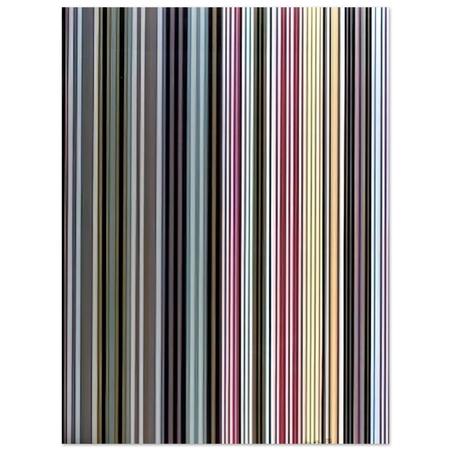 Gene Davis - Black Dahlia - 1971 Fine Art Poster - Default Title