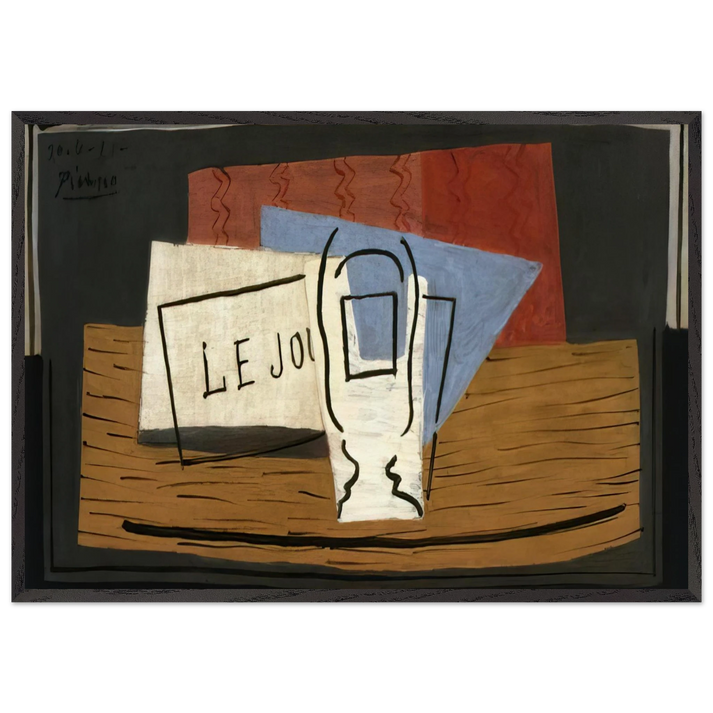 Still life - 1921 - Pablo Picasso 70x100 cm / 28x40 inches Framed Art Print – Black Wooden Frame