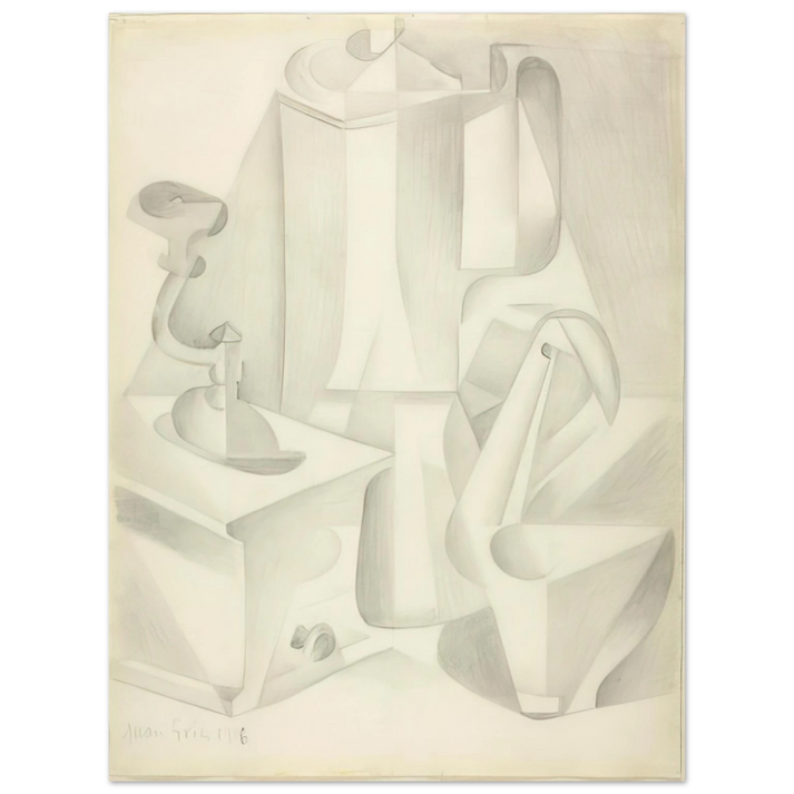 Juan Gris - STILL LIFE WITH COFFEE MILL 1916 75x100 cm / 30x40inches Fine Art Poster