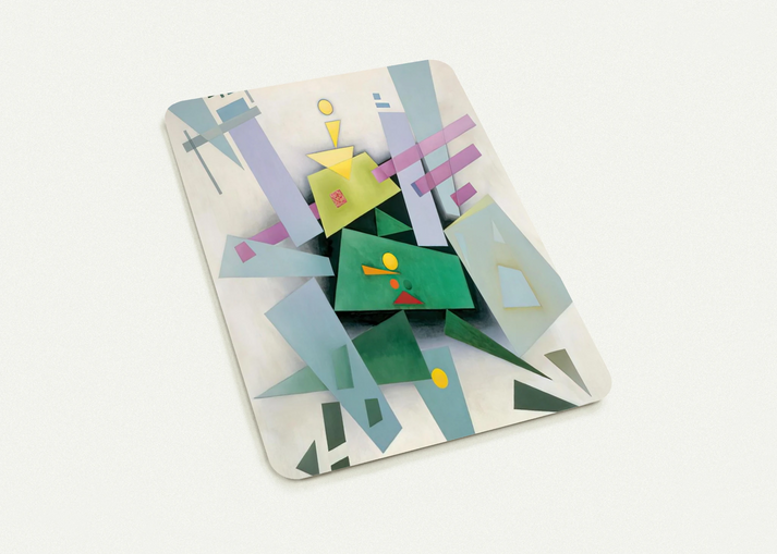 INVENTION COMPOSITION 31 1933 By Rudolf Bauer Pack of 10 Post Cards | Rudolf Bauer Post Cards | A6 (10.5 x 14.8 cm) - 4.1 x 5.8 inches