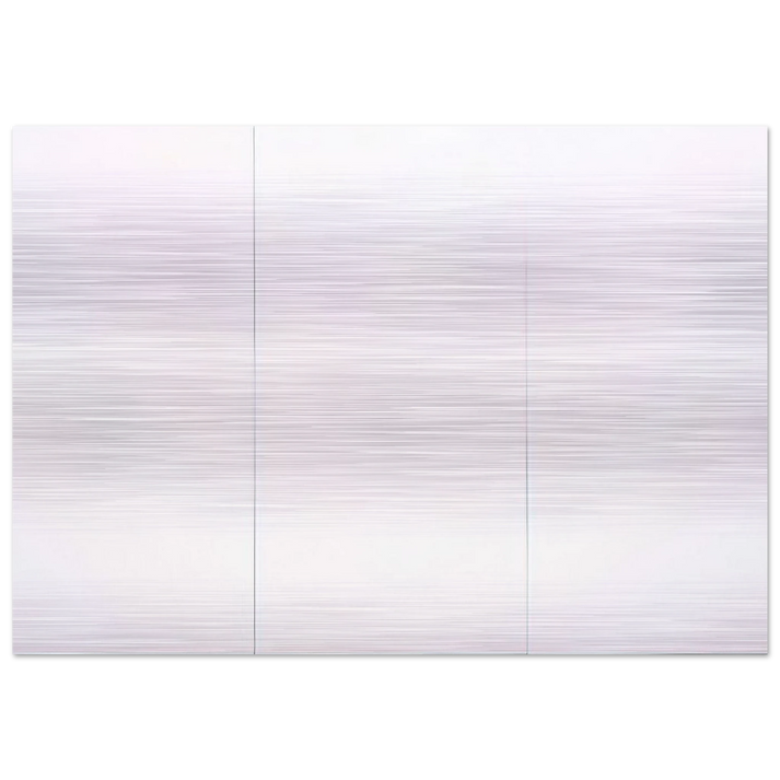 WHITE PAINTING THREE PANEL 1951 - Robert Rauschenberg Brushed Aluminum Print - 70x100 cm / 28x40 inches | Robert Rauschenberg Aluminum Print | Robert Rauschenberg Prints