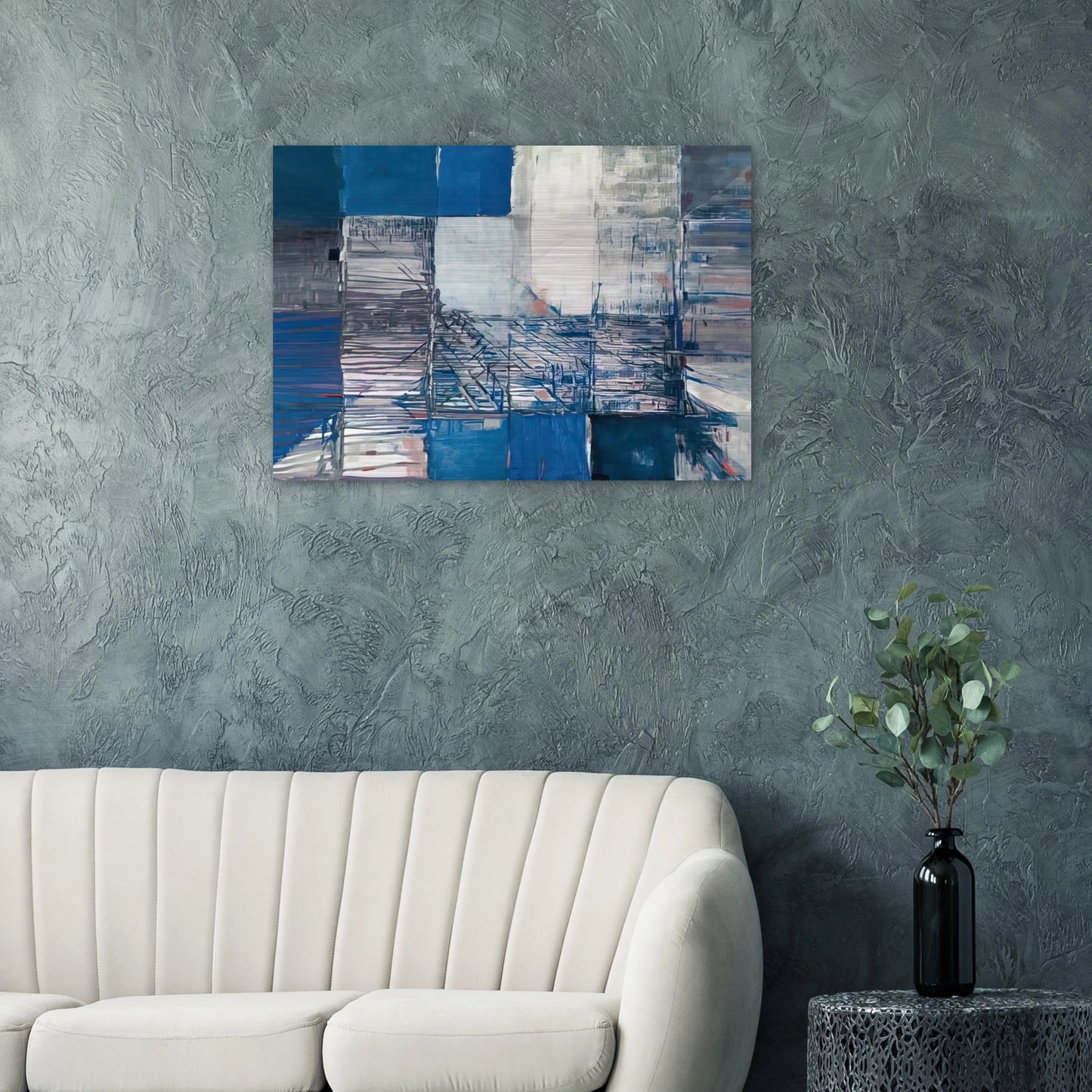 Dislocation du labyrinthe - Tachisme - Maria Helena Vieira da Silva Brushed Aluminum Print - 70x100 cm / 28x40 inches | Maria Helena Vieira da Silva Aluminum Print | Maria Helena Vieira da Silva Prints