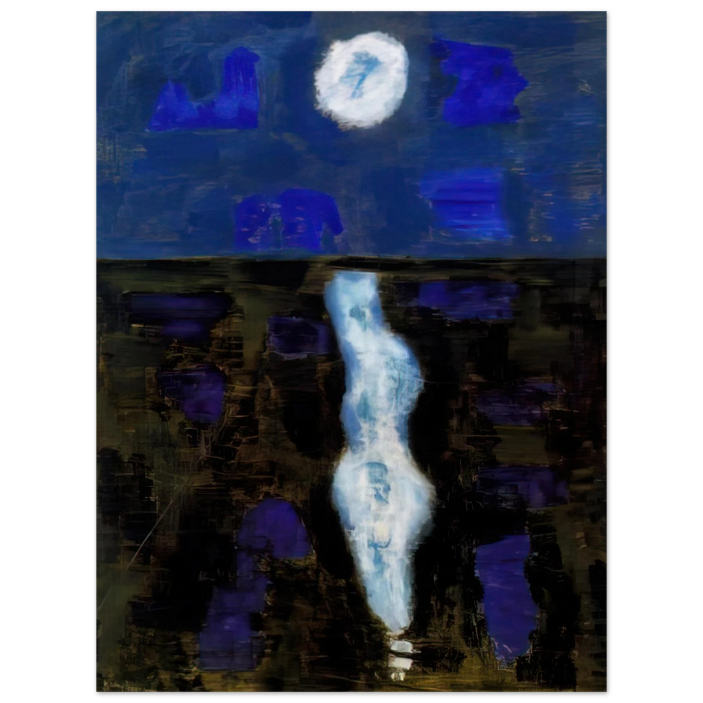 Milton Avery - White Moon - 1957 Fine Art Poster - Default Title