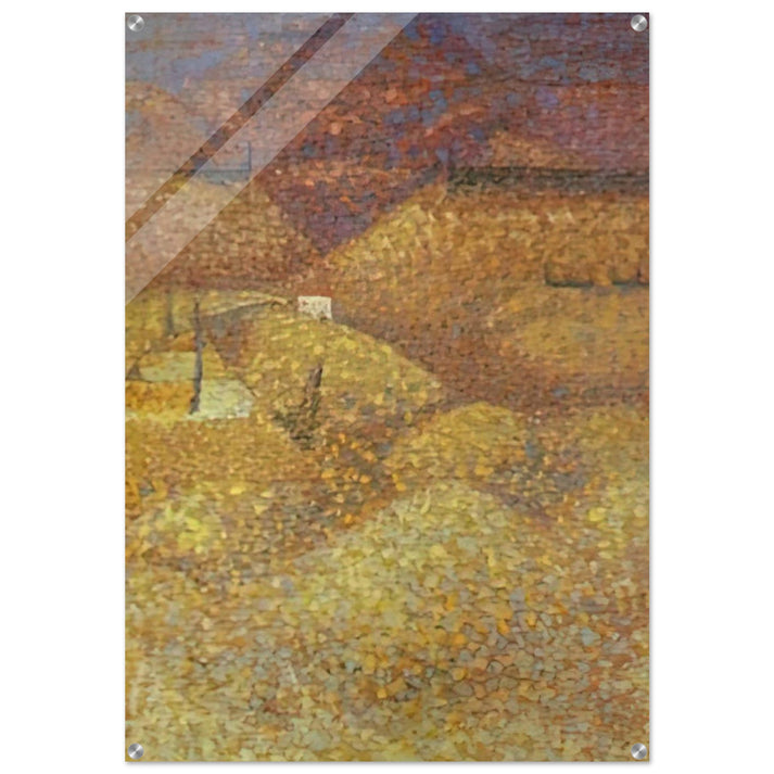 PINK LANDSCAPE 1960 - Bridget Riley Acrylic Print - 70x100 cm / 28x40″ inches