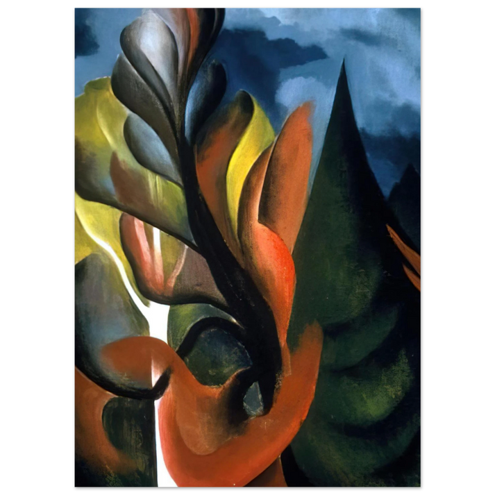 Georgia O'Keeffe - Maple and Cedar, Lake George Fine Art Poster
