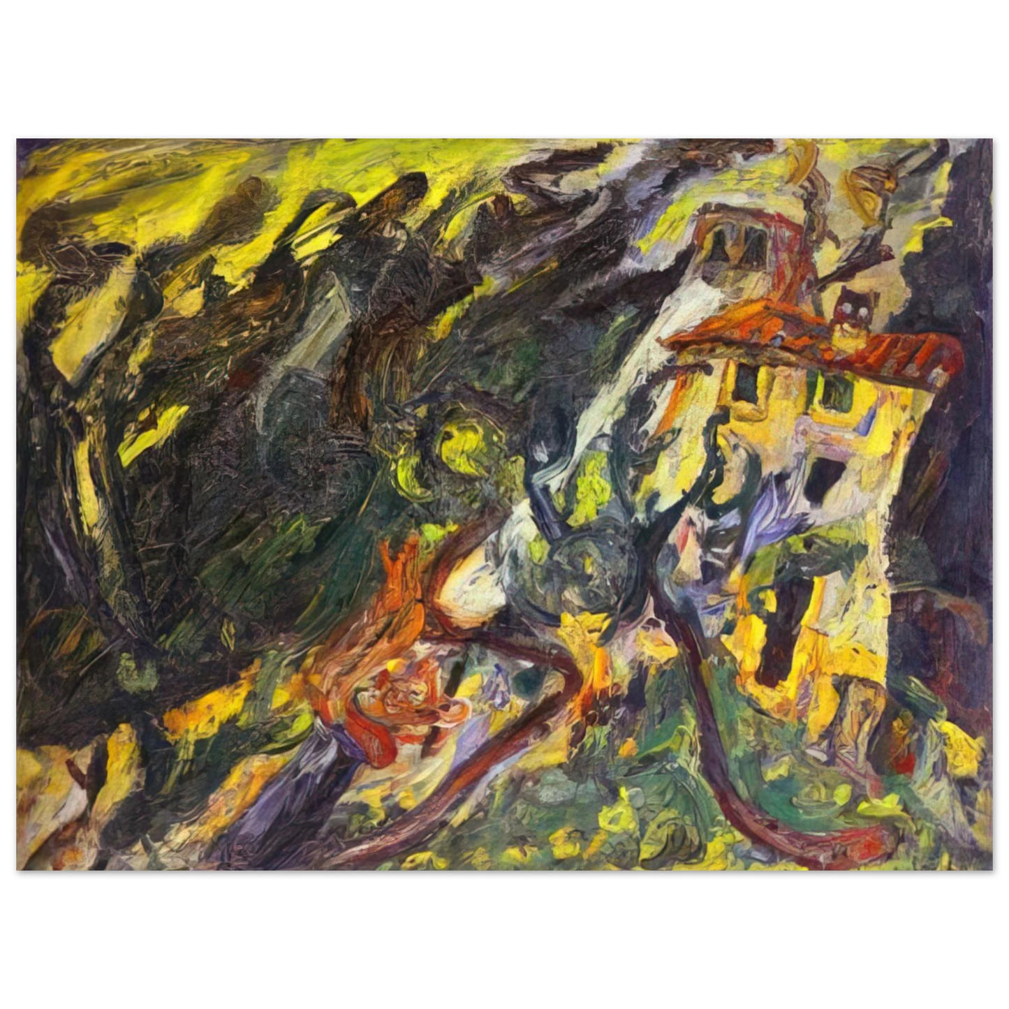 Chaim Soutine - GORGE DE LOUP SUR VENCE Fine Art Poster - Default Title