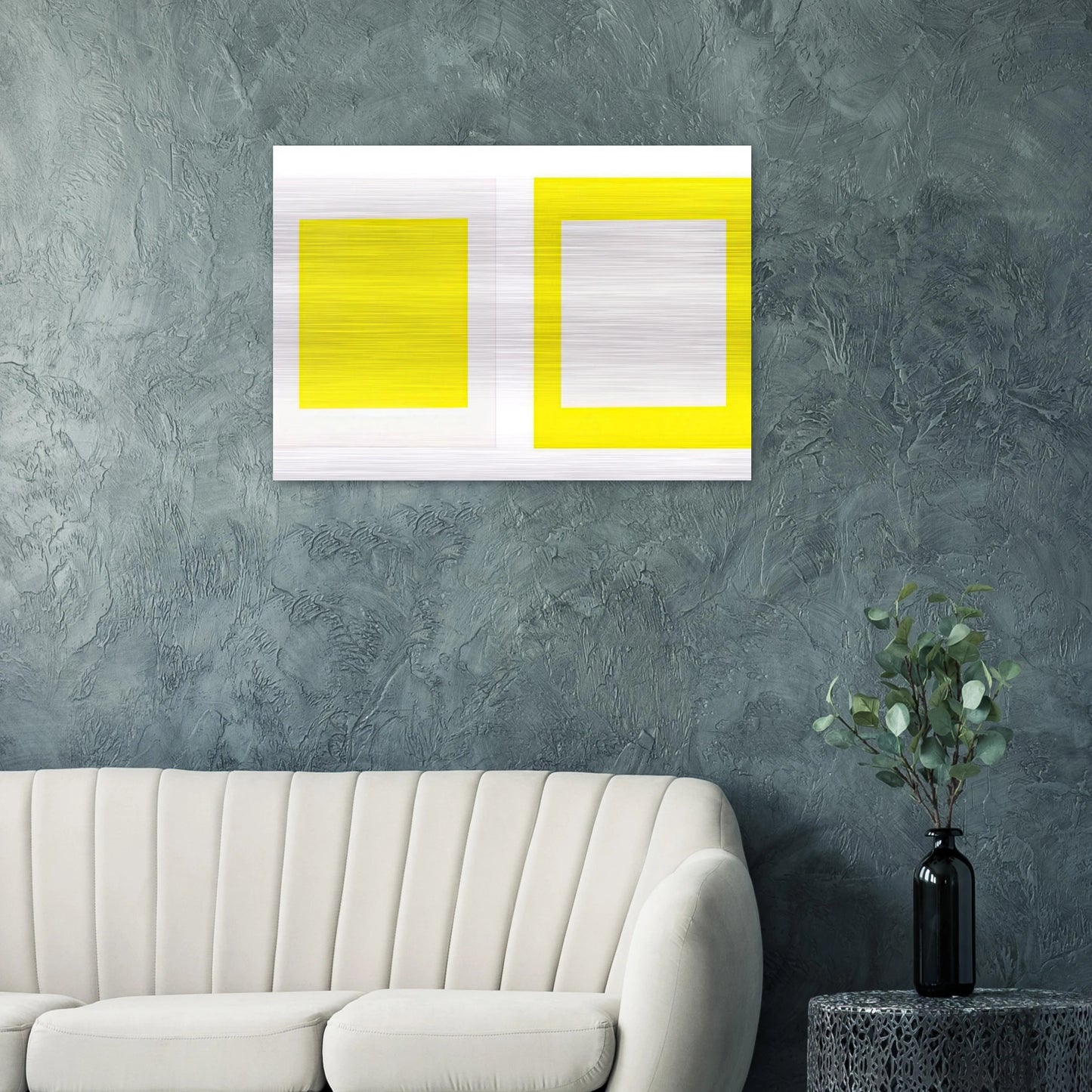 Untitled Cadmium Yellow Light - 1990 - Donald Judd Brushed Aluminum Print - 70x100 cm / 28x40 inches | Donald Judd Aluminum Print | Donald Judd Prints