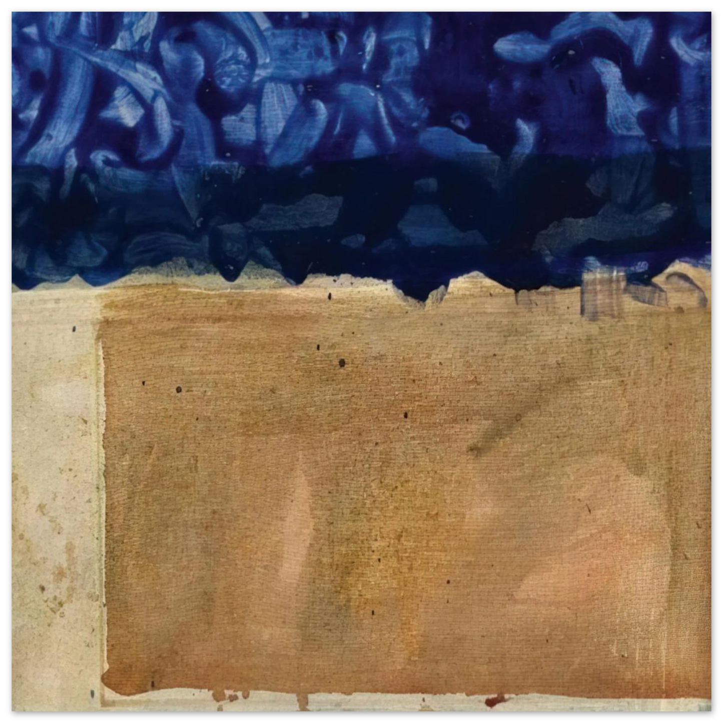 Helen Frankenthaler - Shoreline - 1952 Wall art - 30x40 cm / 12x16 inches - Premium Wooden Framed Poster With Fine Art Paper - White frame