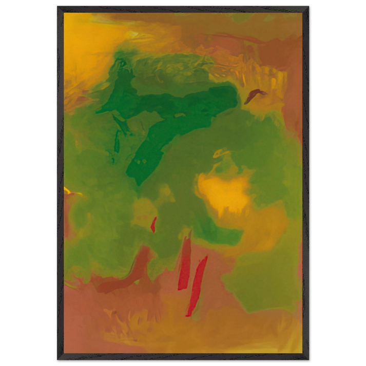 VISION 1991 - Esteban Vicente 70x100 cm / 28x40 inches Framed Art Print – Black Wooden Frame