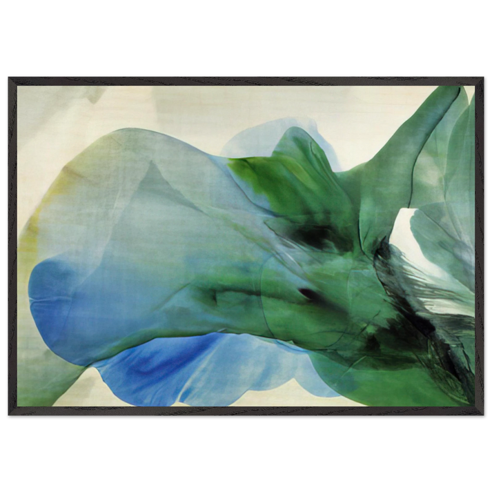 Phenomena Kwan Yin - 1969 - Paul Jenkins 70x100 cm / 28x40 inches Framed Art Print – Black Wooden Frame