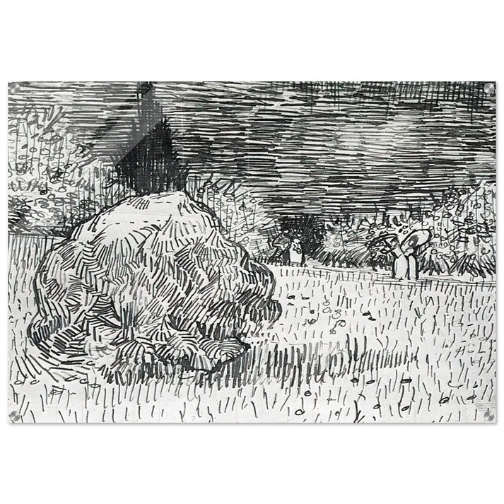 Bush in the Park at Arles - Vincent van Gogh Acrylic Print - 70x100 cm / 28x40″ inches
