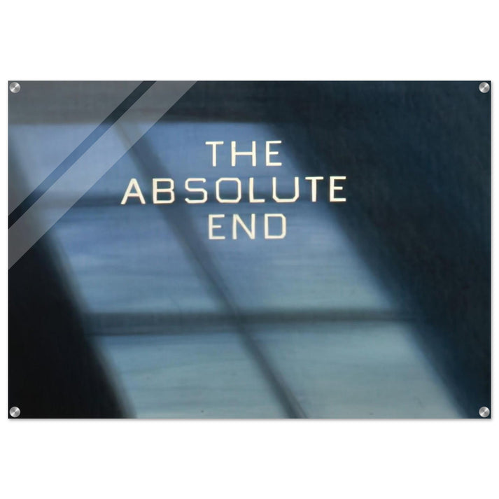 THE ABSOLUTE END 1982 - Edward Ruscha Acrylic Print - 70x100 cm / 28x40″ inches | Edward Ruscha Wall Art | Edward Ruscha Prints