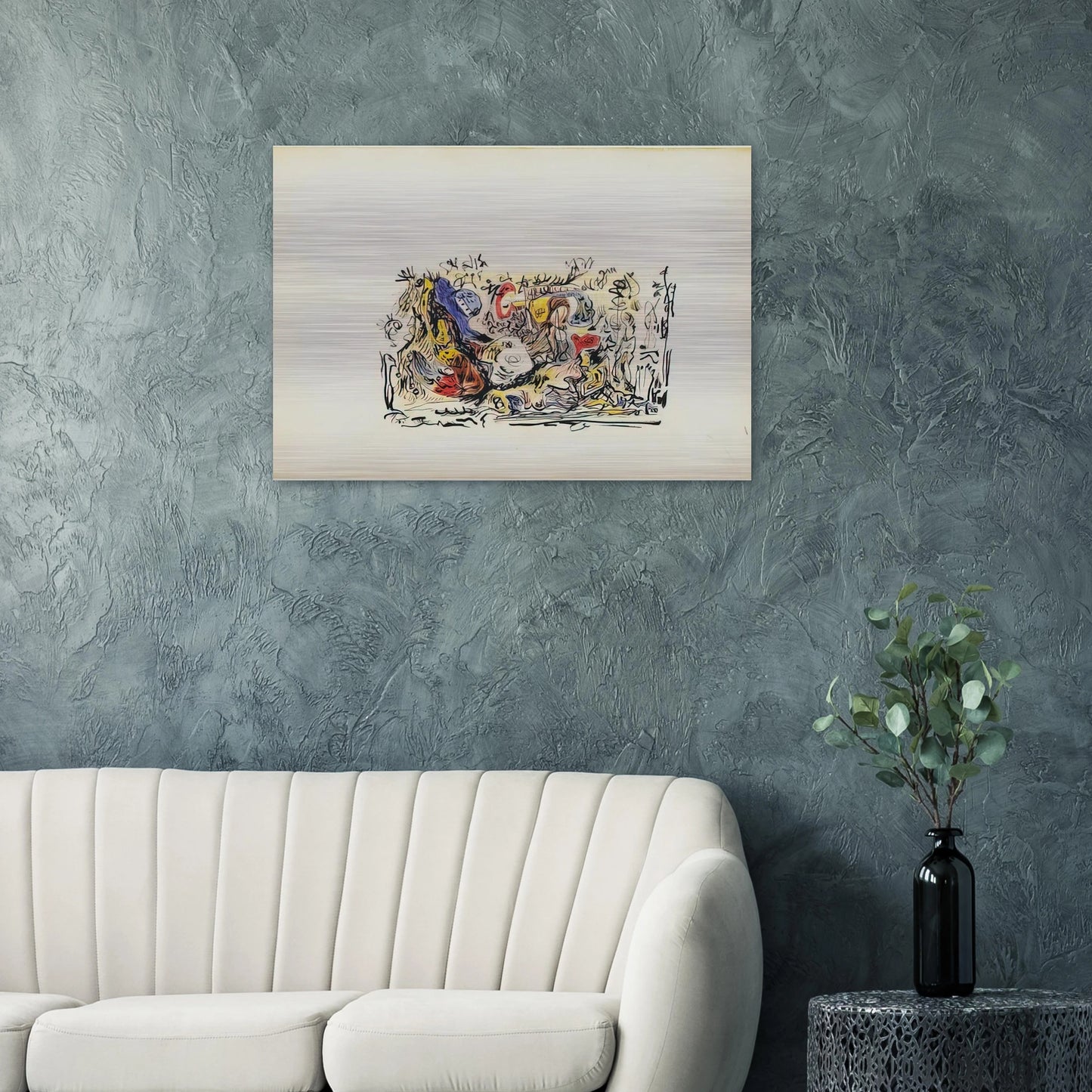 UNTITLED - Jackson Pollock Brushed Aluminum Print - 70x100 cm / 28x40 inches | Jackson Pollock Aluminum Print | Jackson Pollock Prints