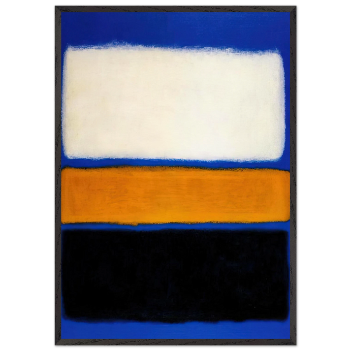 No 16 - 1961 - Mark Rothko 70x100 cm / 28x40 inches Framed Art Print – Black Wooden Frame
