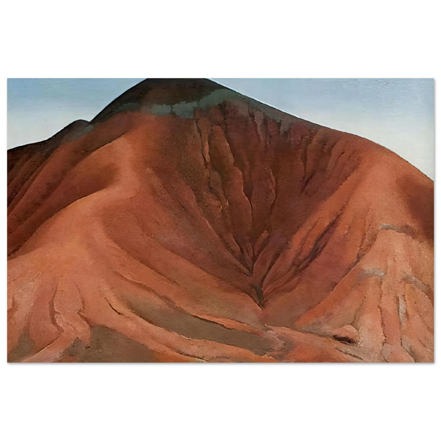 Georgia O'Keeffe - Small Purple Hills Fine Art Poster - 75x100 cm / 30x40 inches